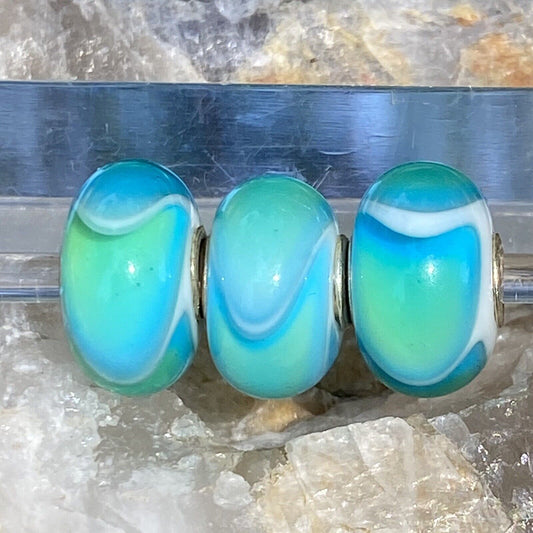RETIRED Trollbeads Turquoise Armadillo Bead #61164 Designer Lise Aagaard Authentic