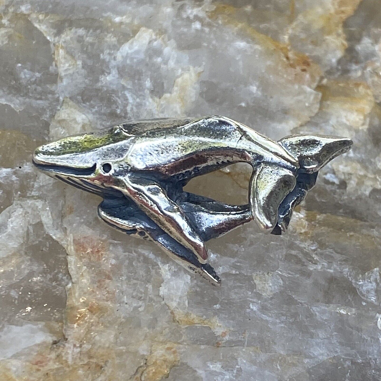 NEW RETIRED Trollbeads Whales Pendant #00012 Sterling Silver Designer M P E Norregard