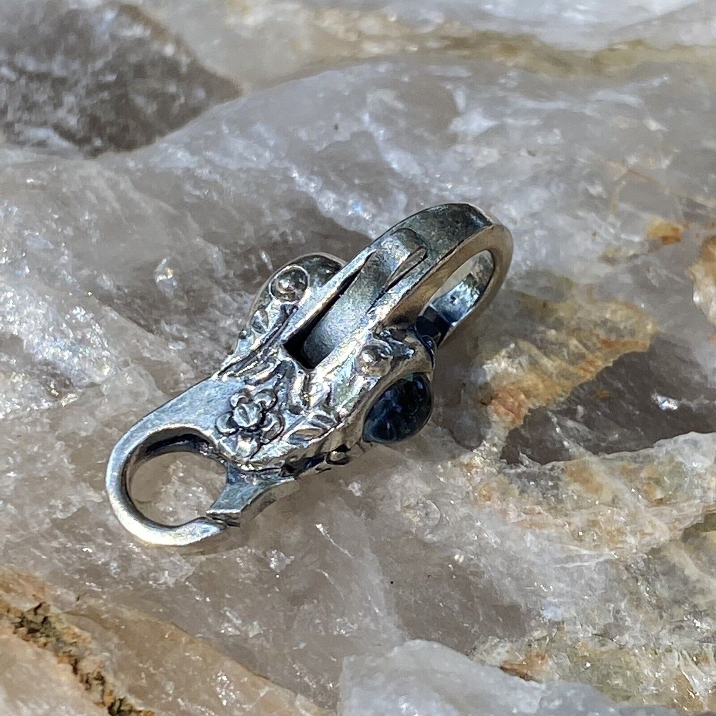 NEW RETIRED Trollbeads Mexico Lock # 10108 Dichroic Glass Sterling Silver Authen