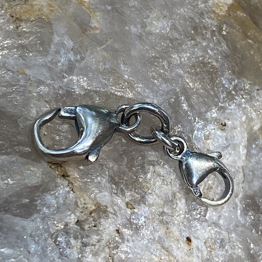 Trollbeads Double-clasp Lock Sterling Silver #10103 Designer Lise Aagaard Auth.