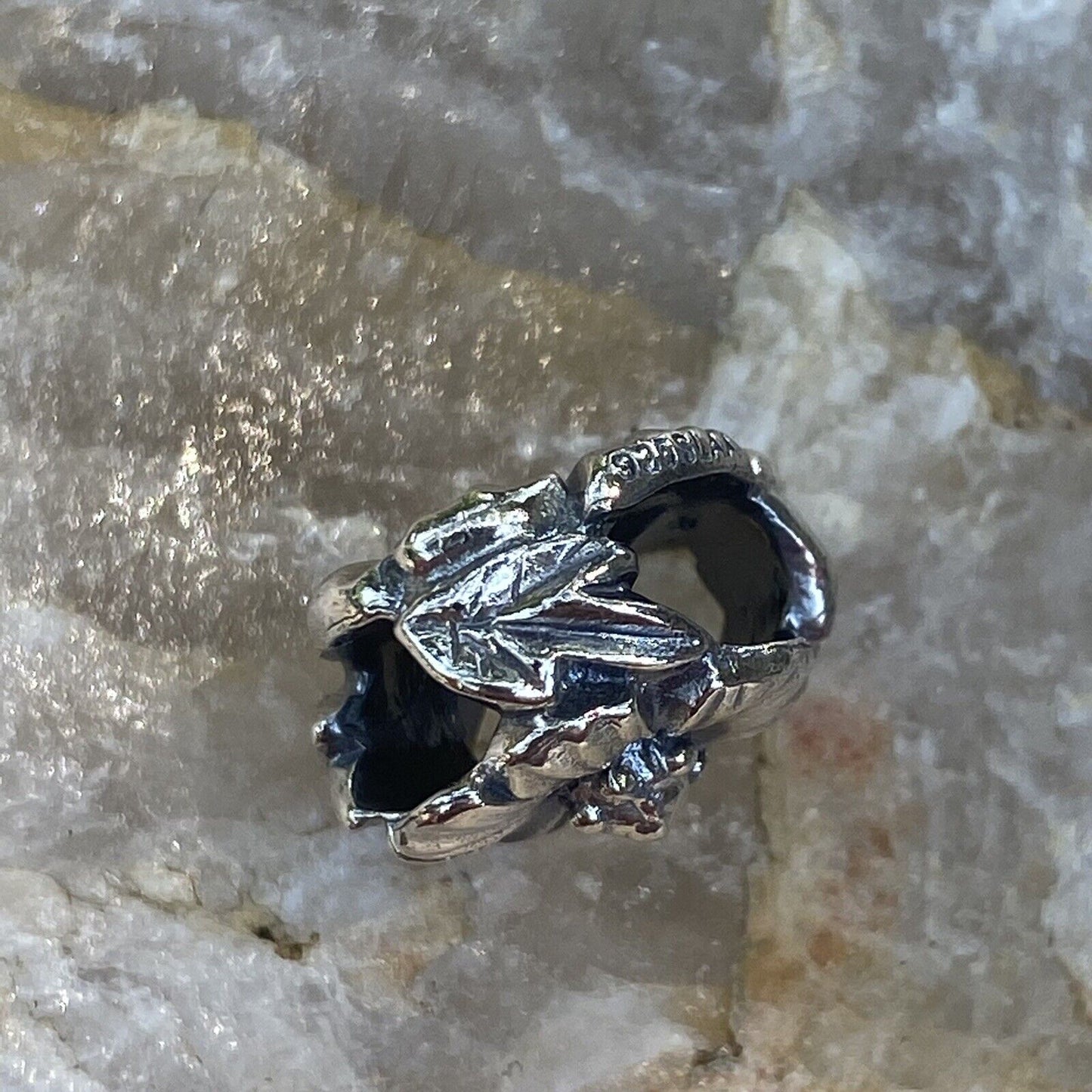 NEW Trollbeads Fantasy Rose Pendant #12303 Designer Soren Nielsen Auth