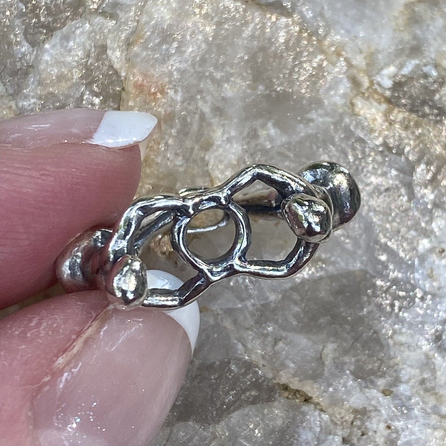 NEW Trollbeads Ballerinas Pendant #12905 Sterling Designer Lise Aagaard Auth