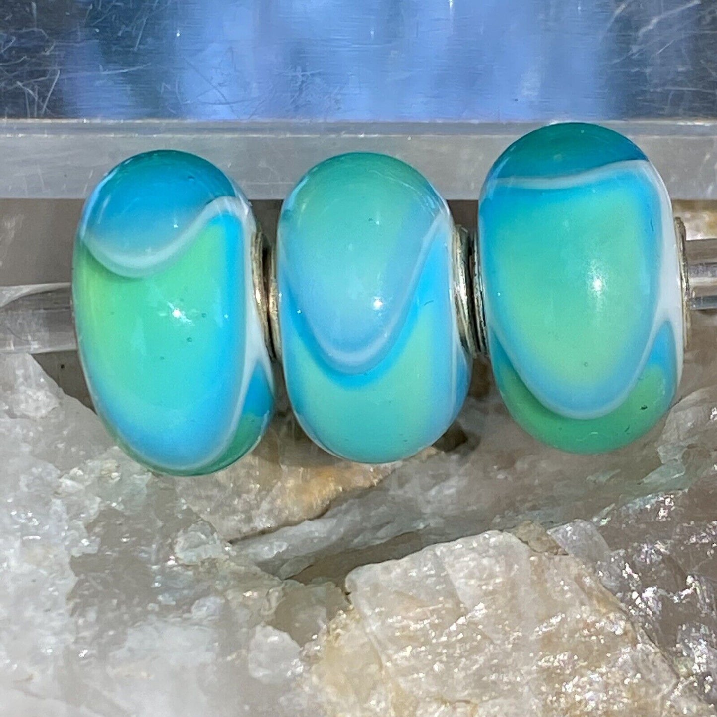 RETIRED Trollbeads Turquoise Armadillo Bead #61164 Designer Lise Aagaard Authentic