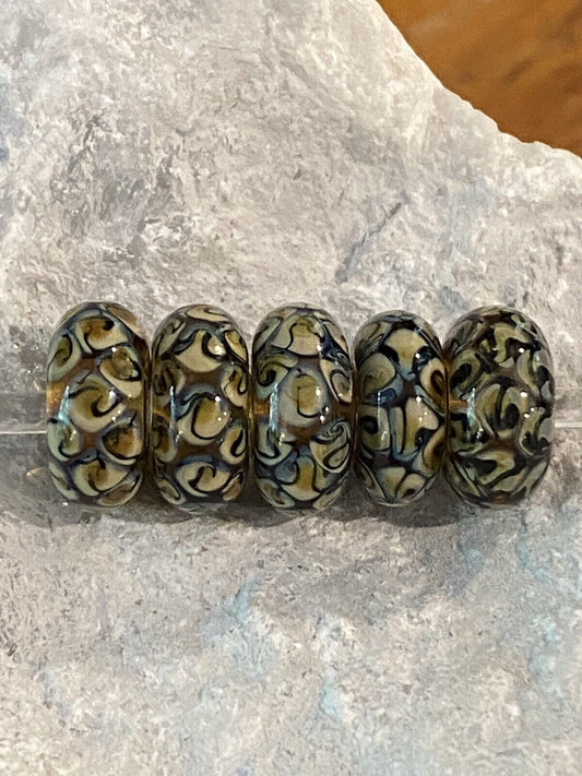 Trollbeads RETIRED Wildcat Bead #10257 Sterling Silver Designer Lise Aagaard