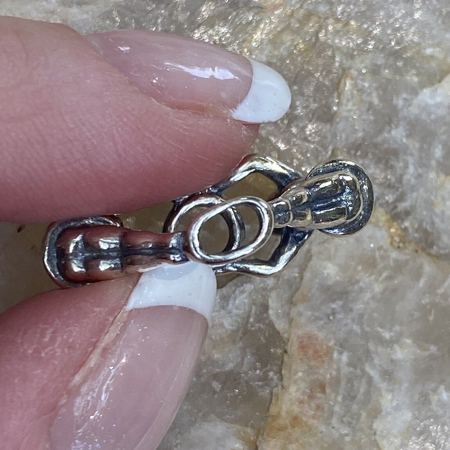 NEW Trollbeads Ballerinas Pendant #12905 Sterling Designer Lise Aagaard Auth