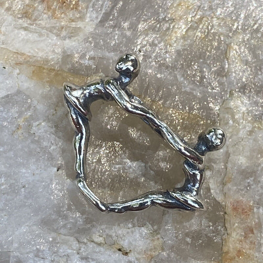 NEW Trollbeads Ballerinas Pendant #12905 Sterling Designer Lise Aagaard Auth