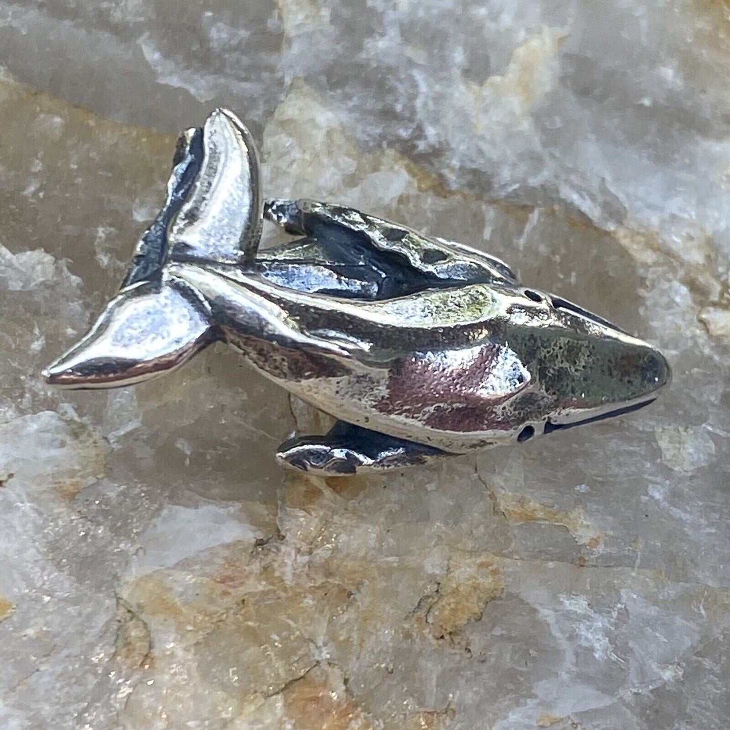 NEW RETIRED Trollbeads Whales Pendant #00012 Sterling Silver Designer M P E Norregard