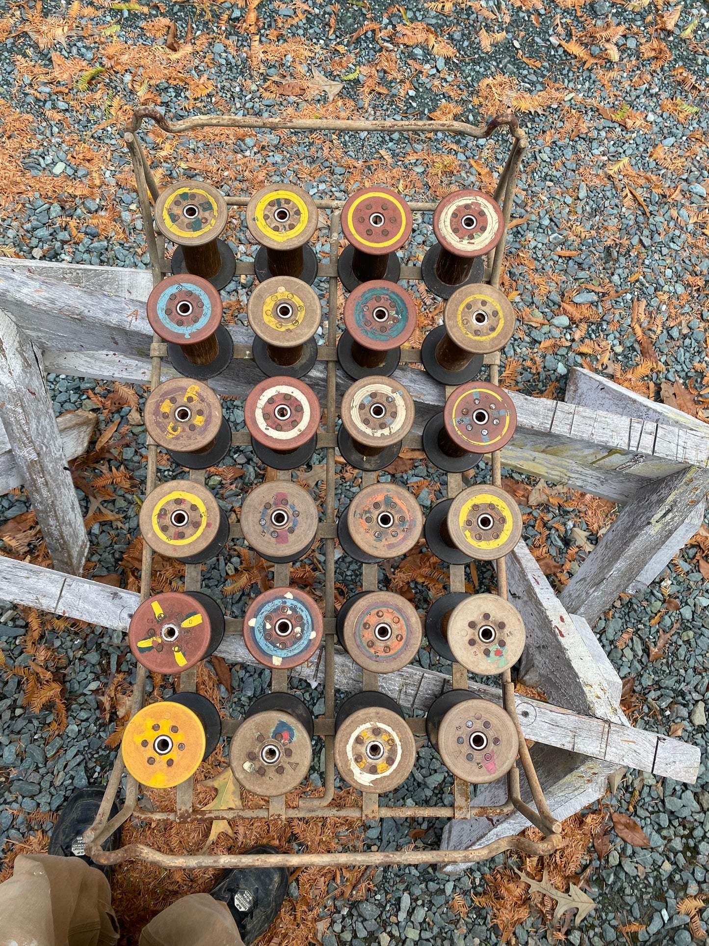 Industrial Metal Spool Tray