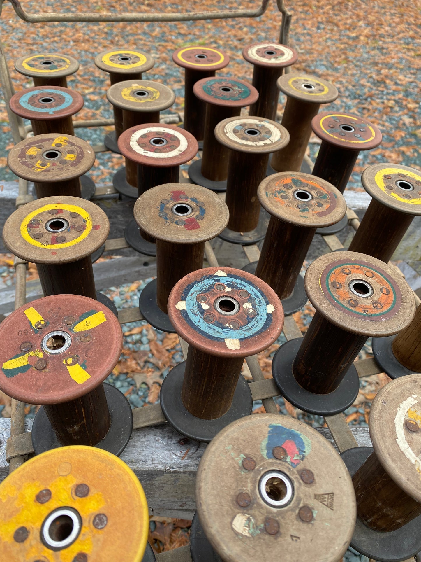 Industrial Metal Spool Tray
