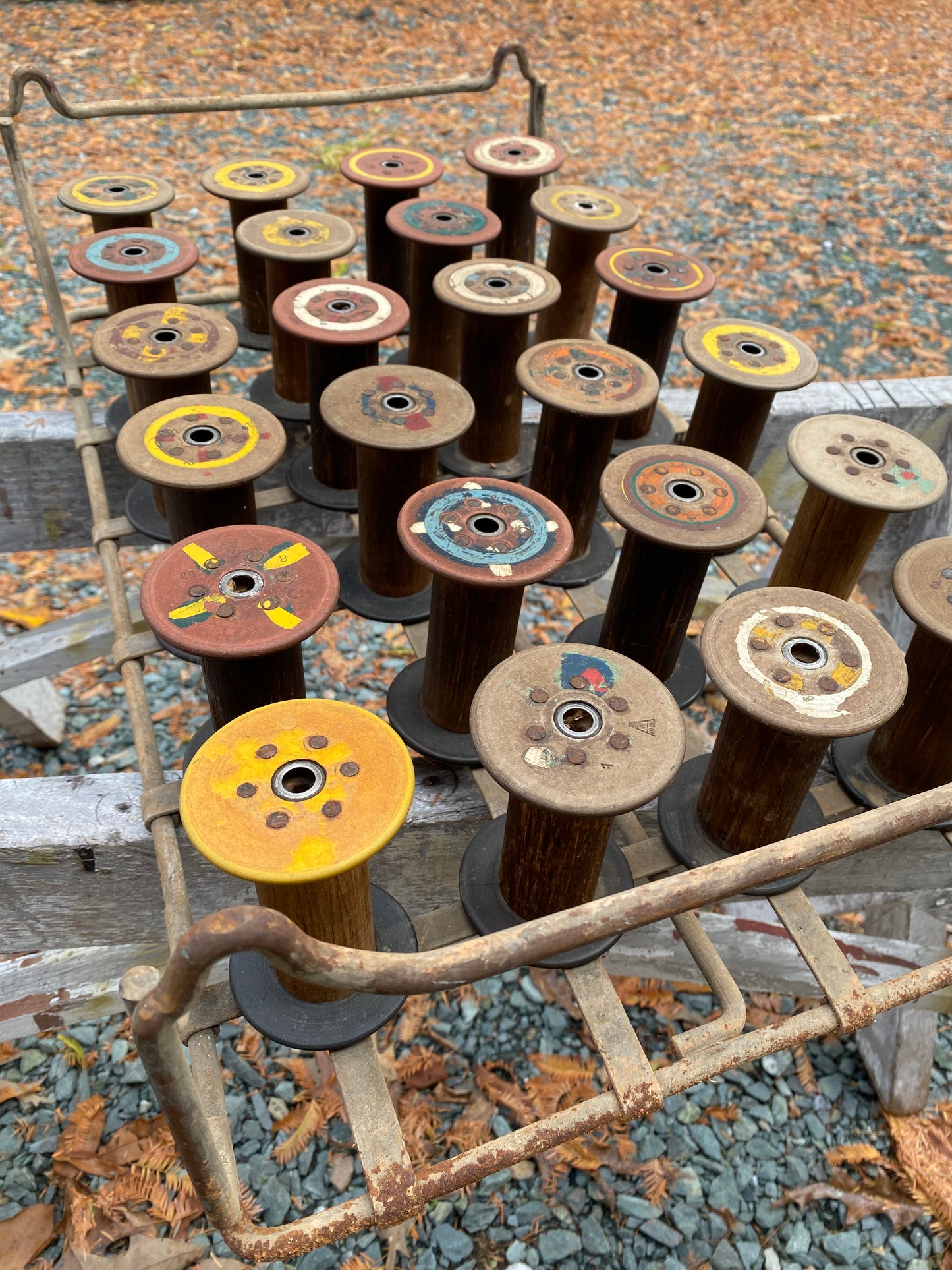 Industrial Metal Spool Tray