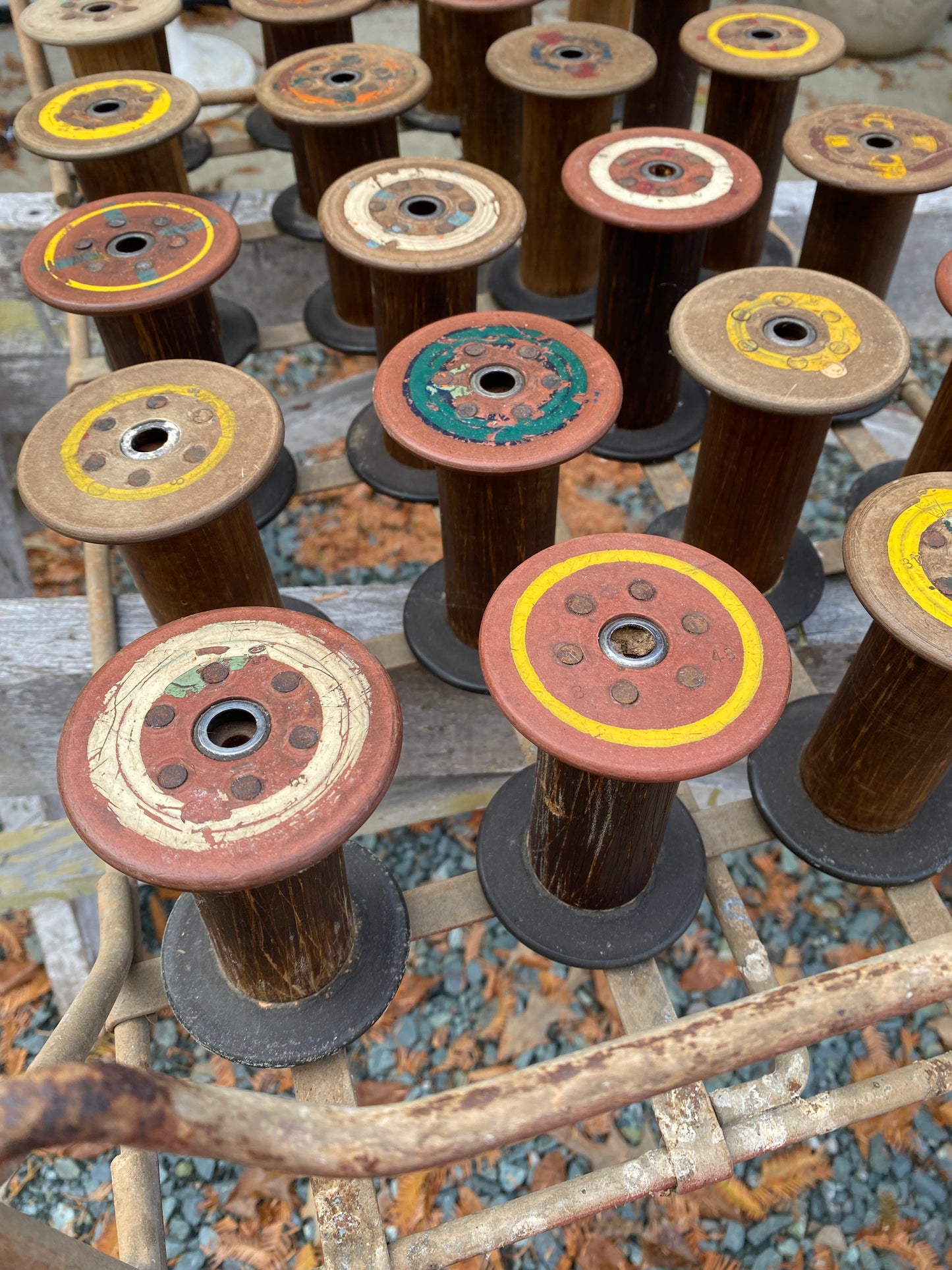 Industrial Metal Spool Tray