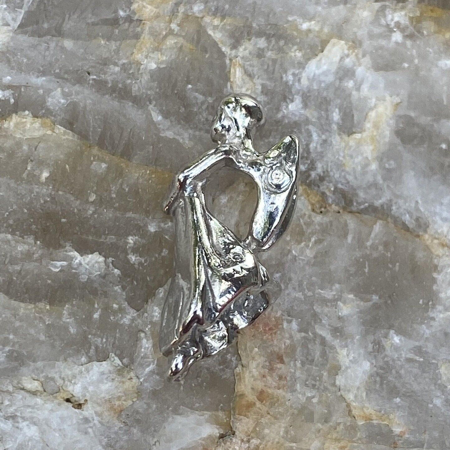NEW RETIRED Trollbeads Guardian Angel Pendant #11905 Sterling Silver Nielsen