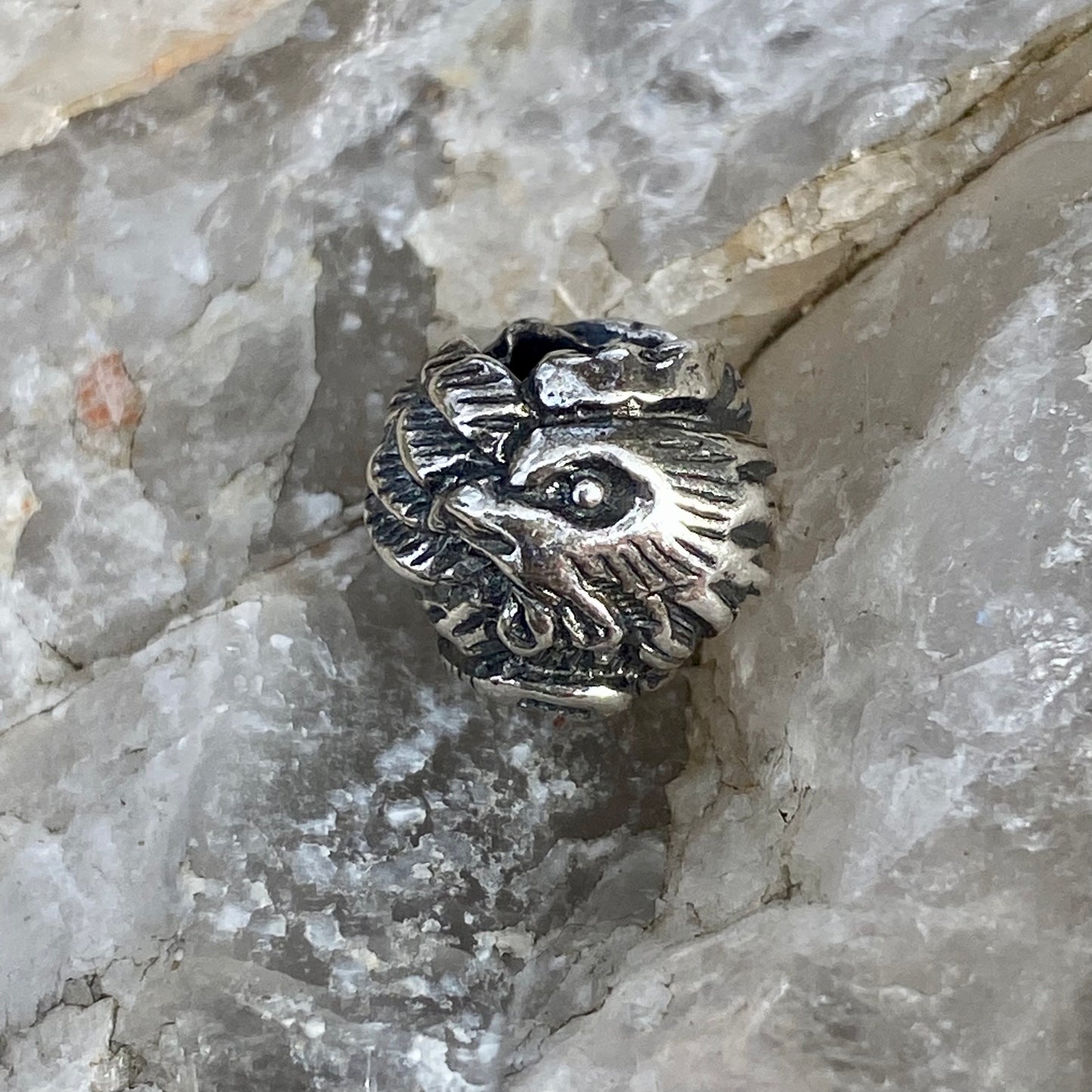 RETIRED TROLLBEADS Chinese Rooster Bead #11462 Sterling Silver Designer Soren Nielsen Authentic.