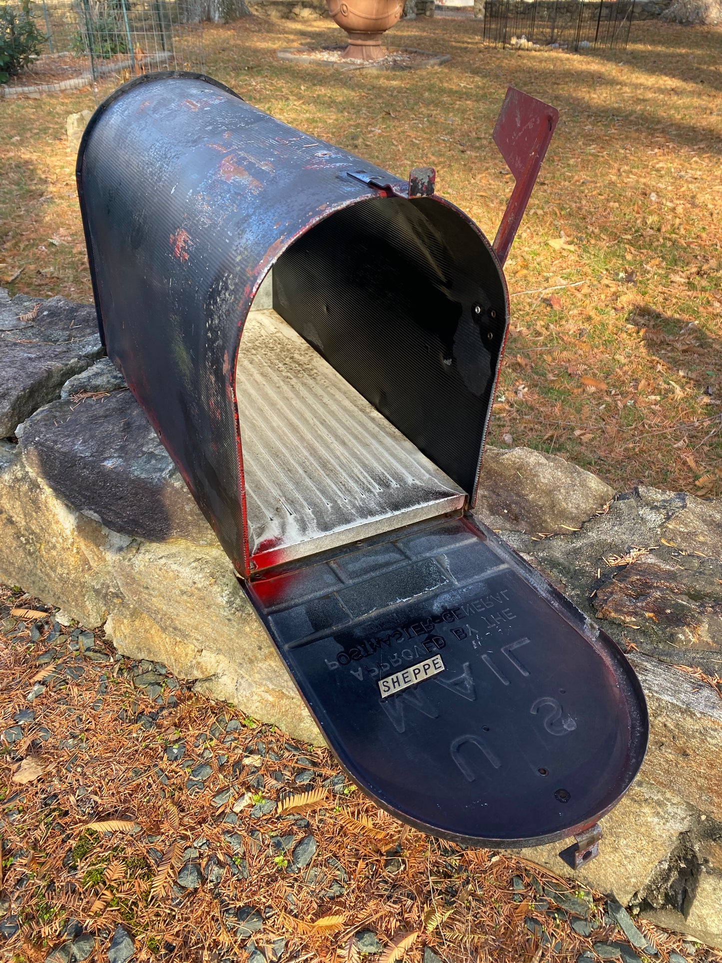 Large Black Mailbox