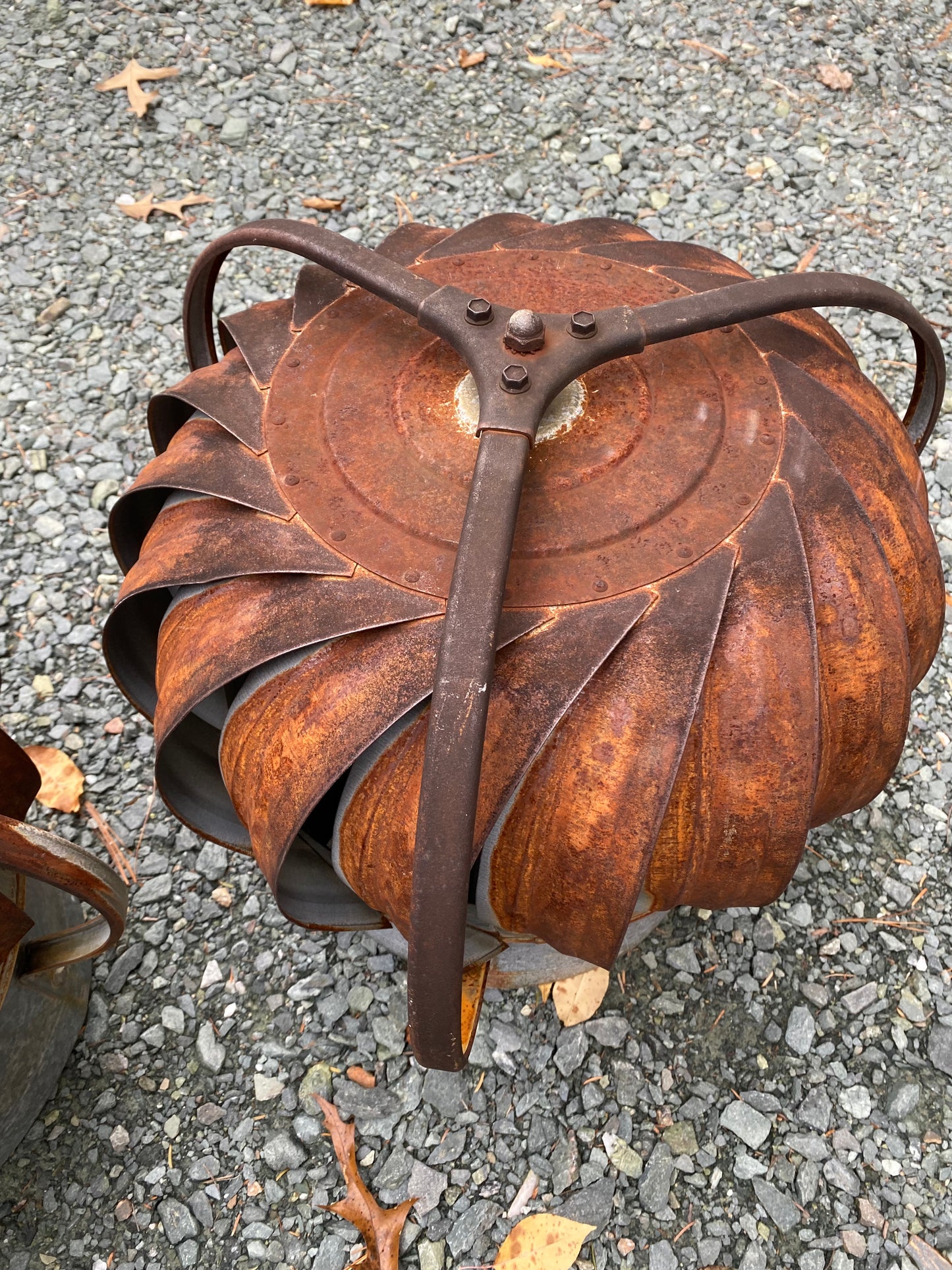 Wind Turbines Rusty Salvaged